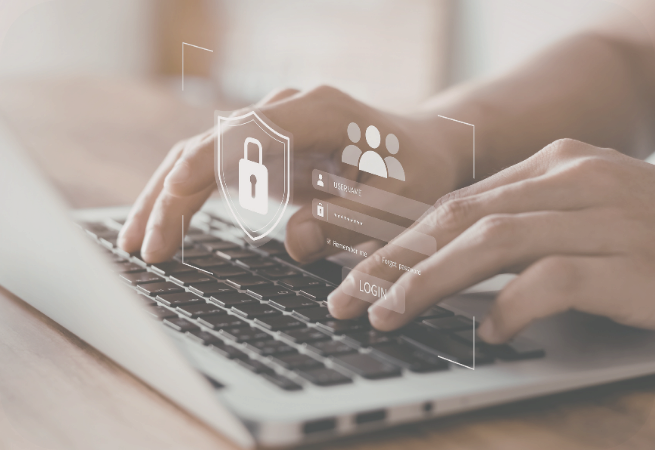 Cyber Security Visual für Datensicherheit im Krankenhaus